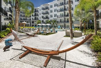 Cabanas hammocks and a peaceful zen garden